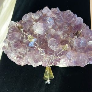 Gorgeous Lemon Quarts, Clear Quartz, and Smoky Quartz